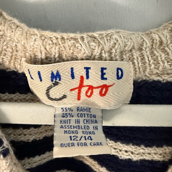 Vintage Limited Too Striped Knit Sweater Vest - Picture 4 of 7